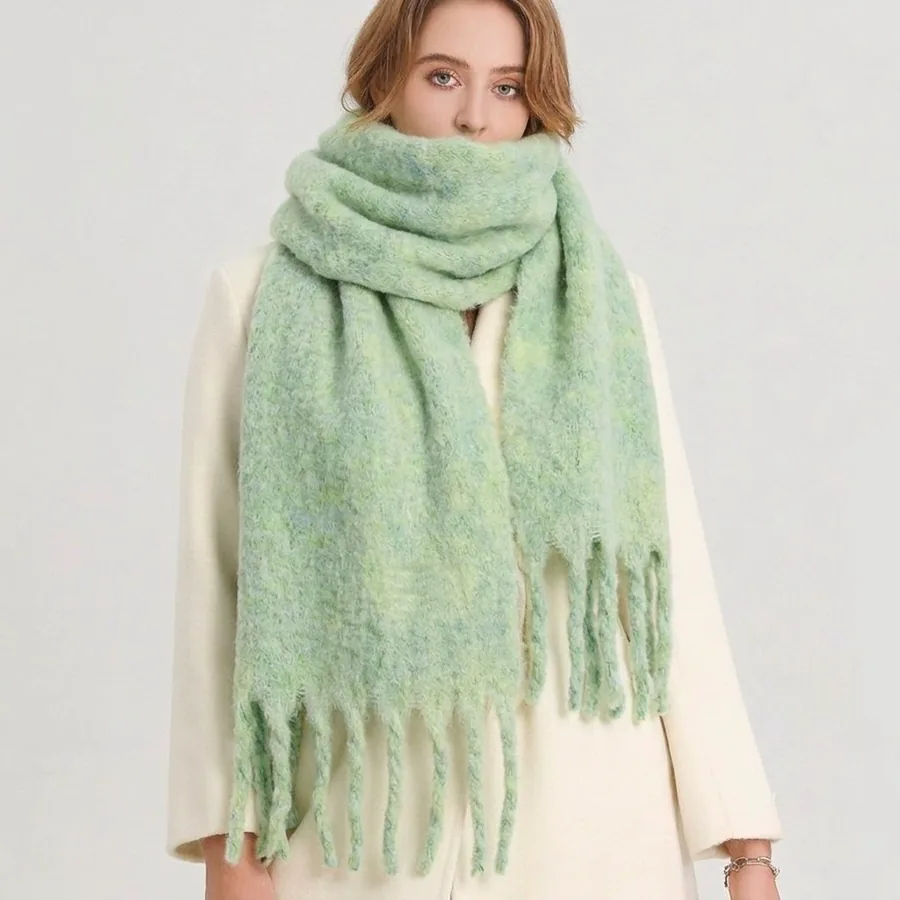 Polyester Chenille Fringe Scarf