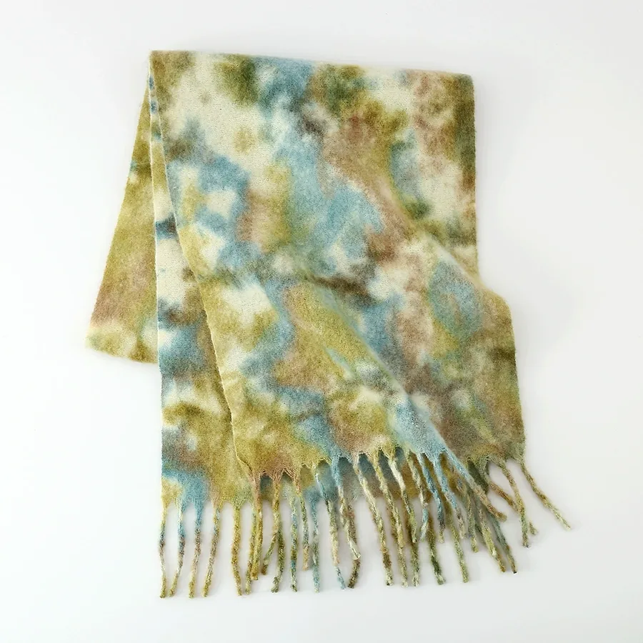 Polyester Mohair Gradient Scarf view 2
