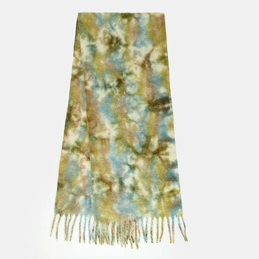 Polyester Mohair Gradient Scarf view 5