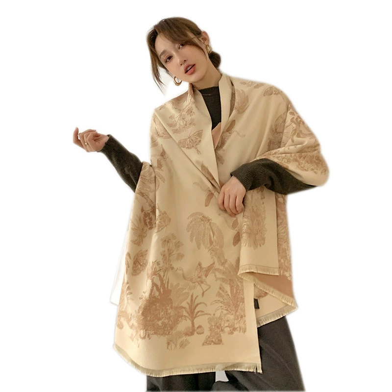 Floral Jacquard Office Wrap for Women view 5