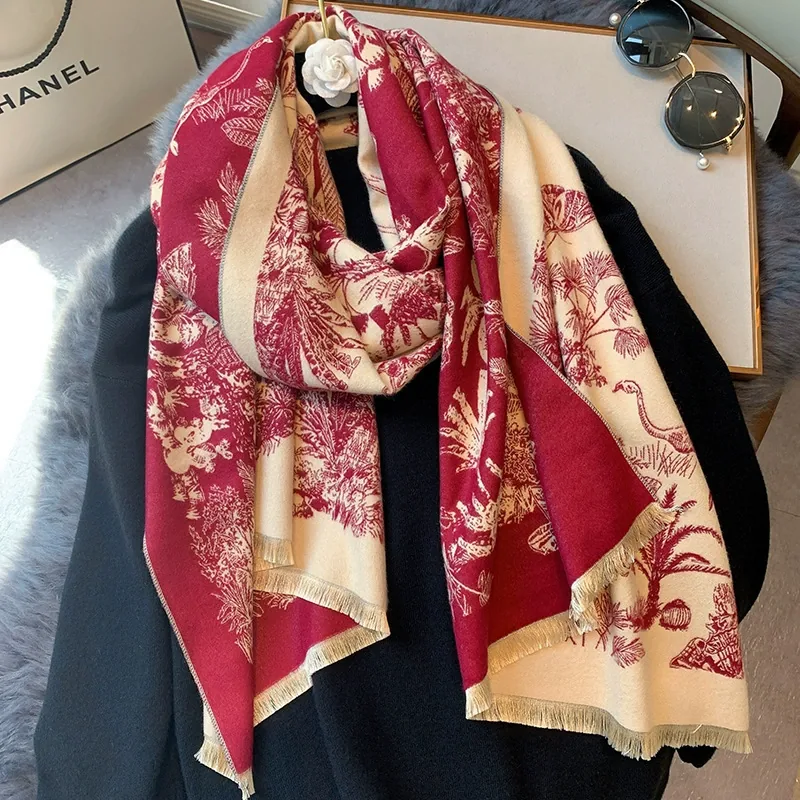Floral Jacquard Office Wrap for Women view 8