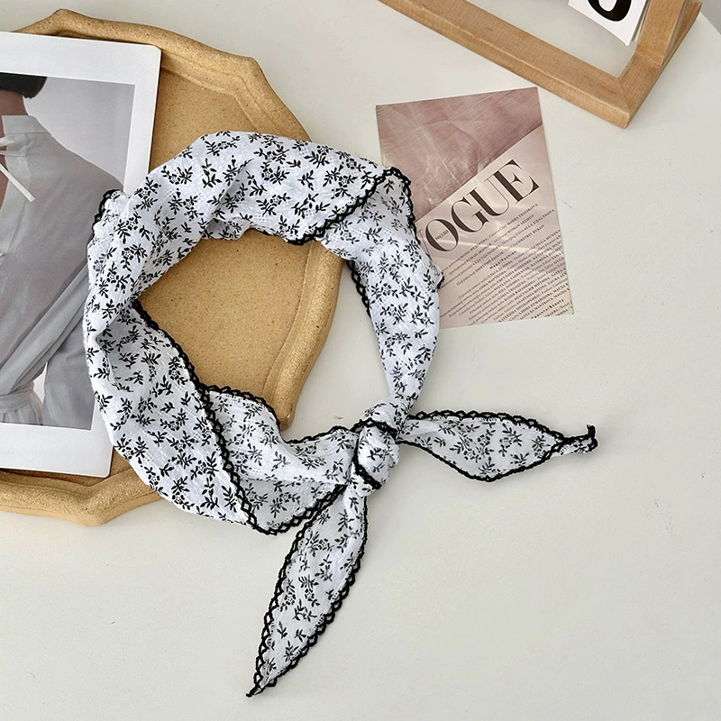 Cotton Linen Triangle Scarf view 9