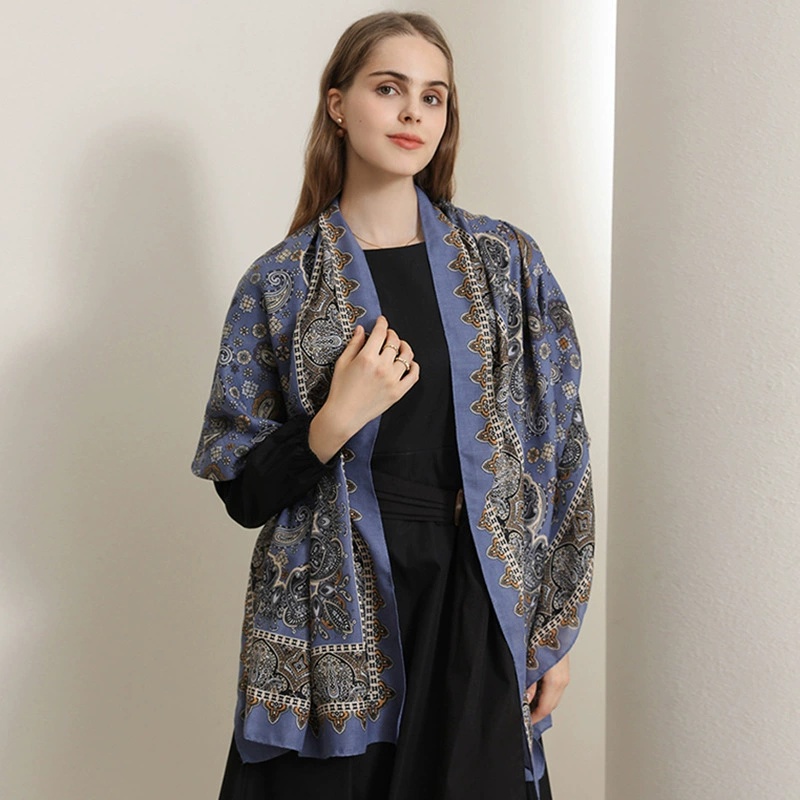Cotton Feel Print Scarf
