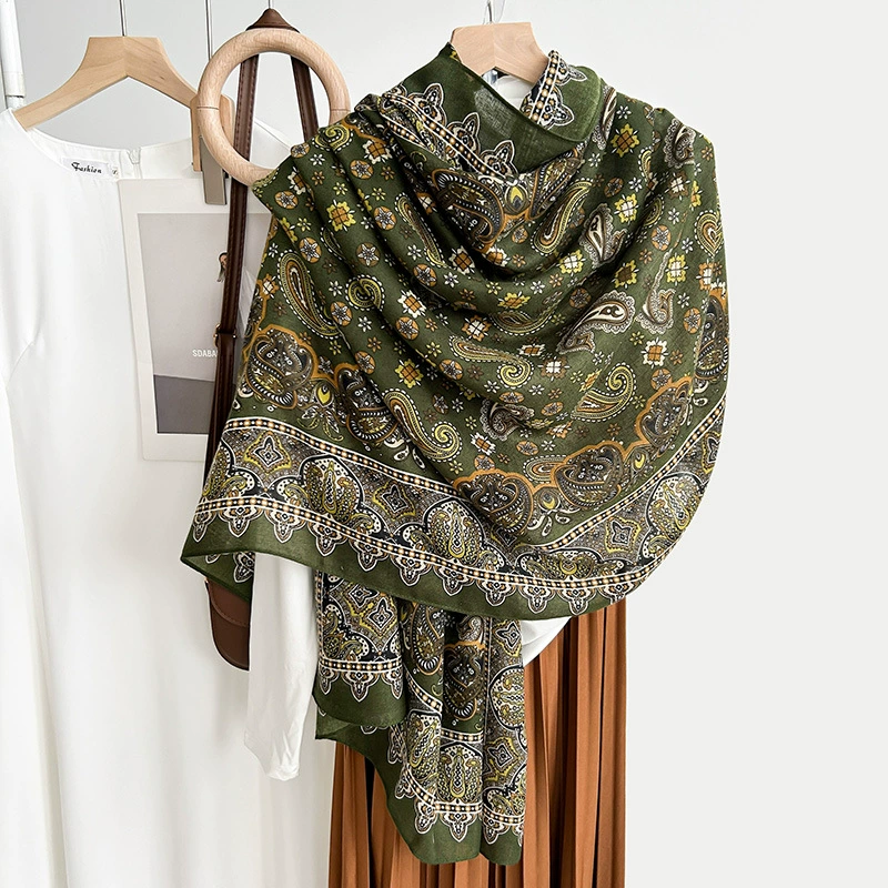 Cotton Feel Print Scarf view 6