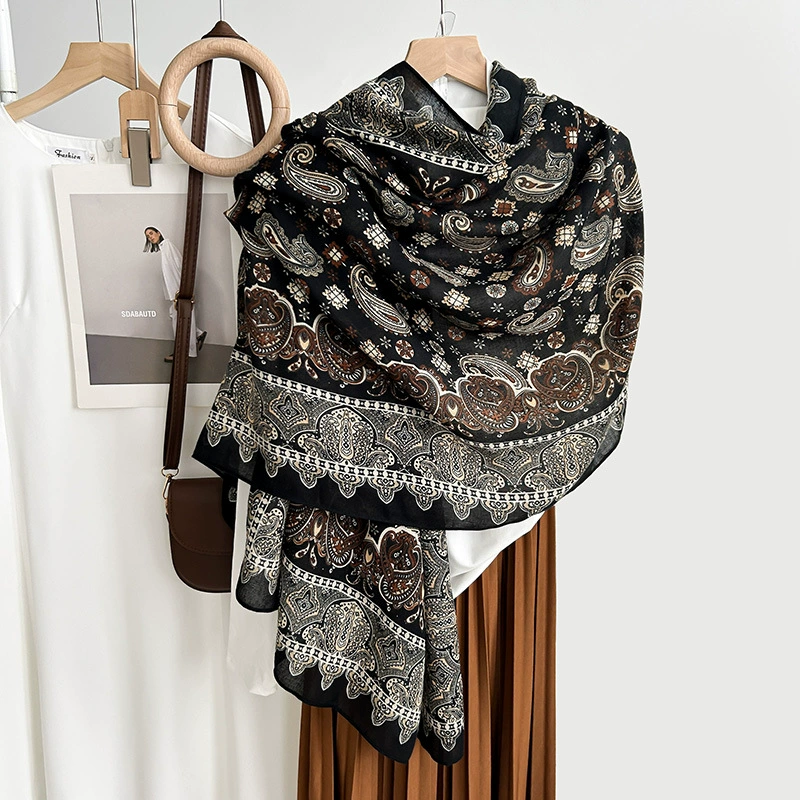 Cotton Feel Print Scarf view 10