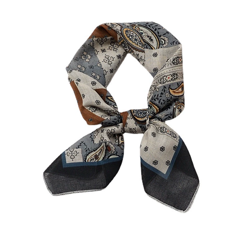 Paisley Cotton Square Scarf for Hair view 2