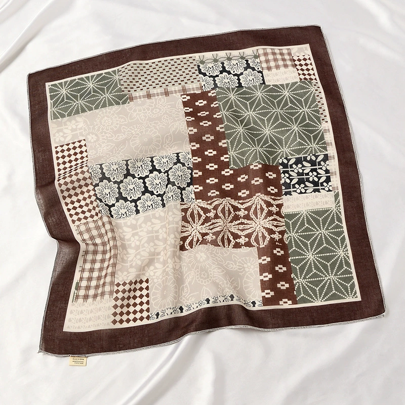 Paisley Cotton Square Scarf for Hair view 3