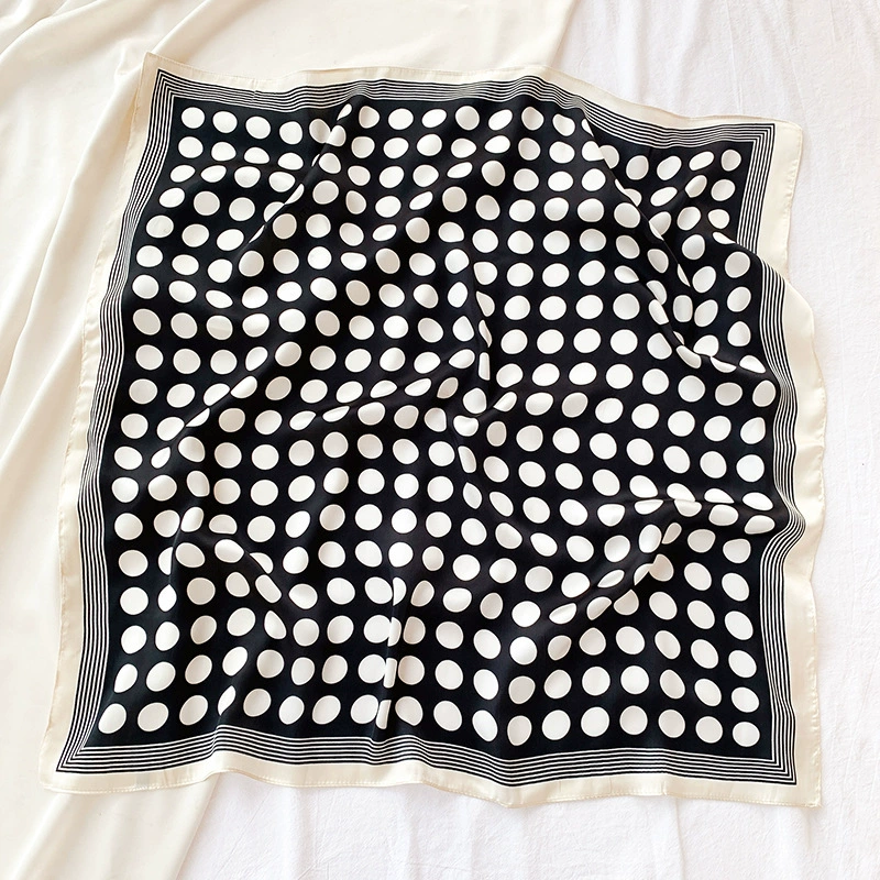 70cm Square Silk Scarf for Shirt Matching view 4