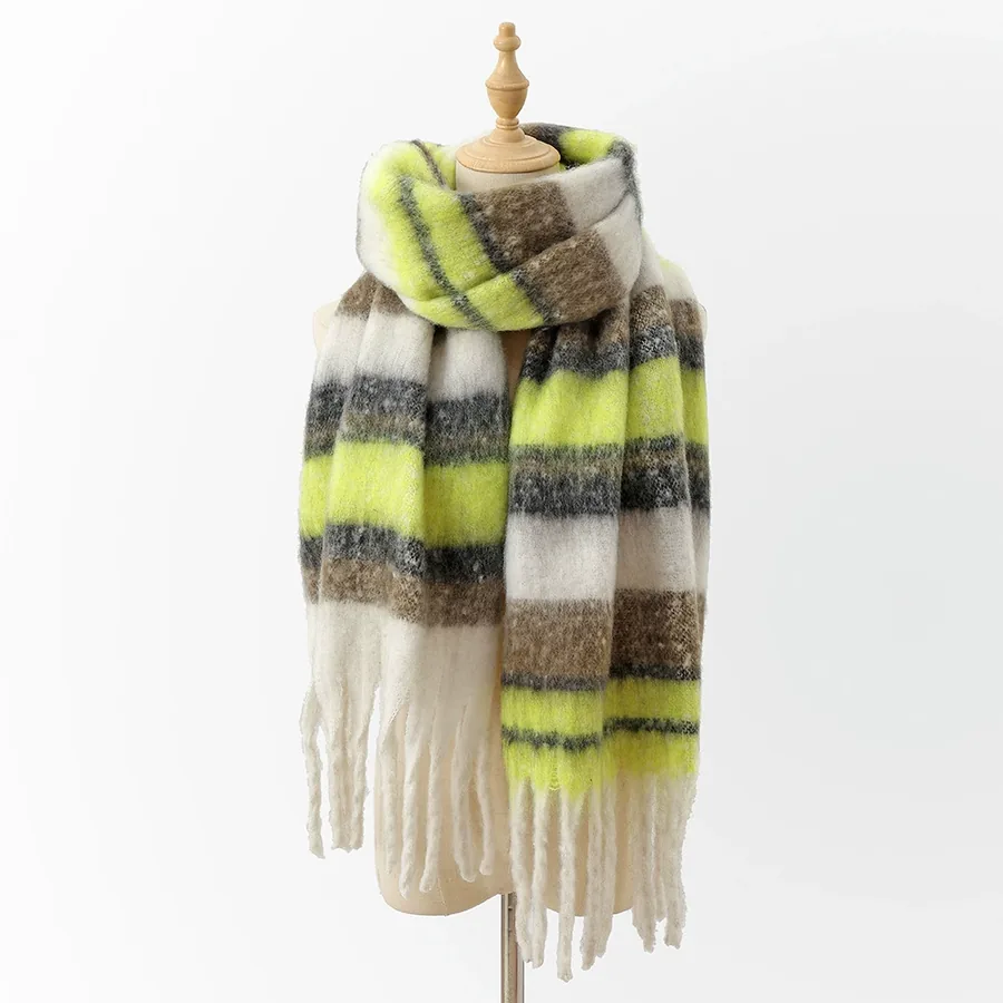 Polyester Soft Scarf with Fringe view 7