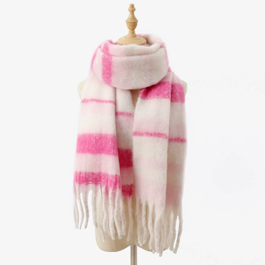 Polyester Soft Scarf with Fringe view 10