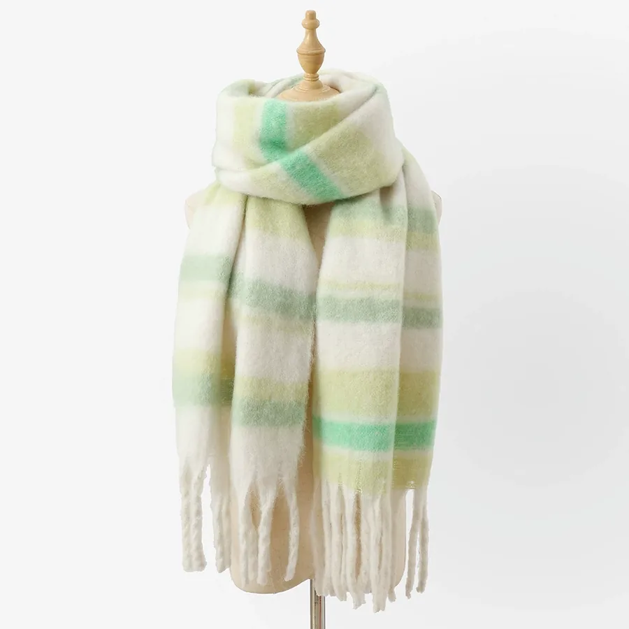 Polyester Soft Scarf with Fringe view 11