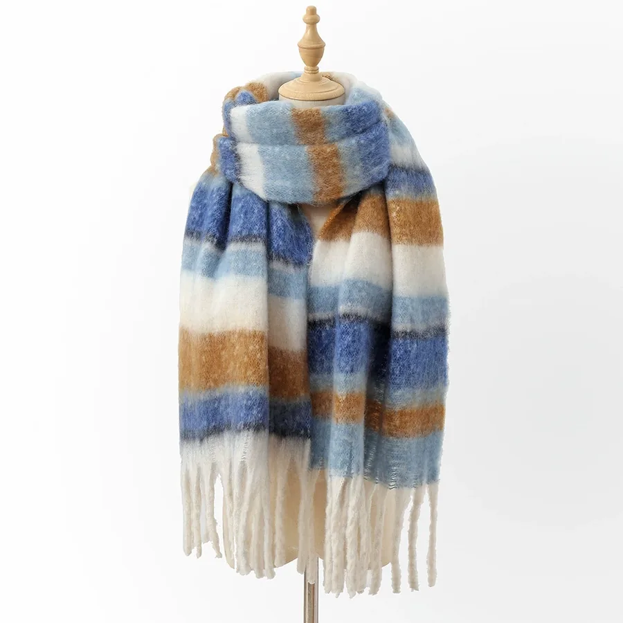 Polyester Soft Scarf with Fringe view 12