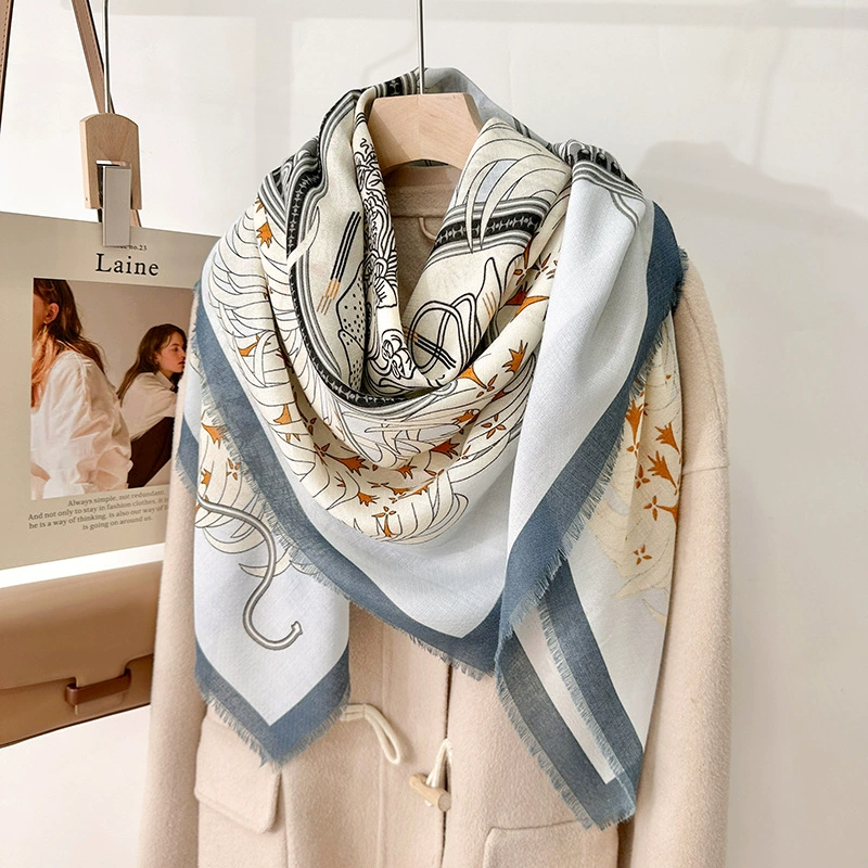 Printed Polyester Shawl for Air Conditioning view 2