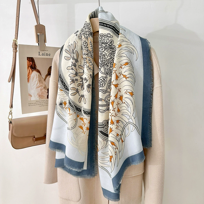 Printed Polyester Shawl for Air Conditioning view 6