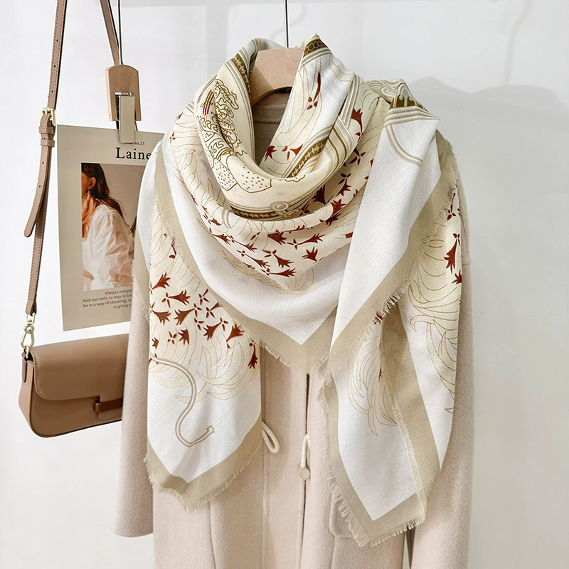 Printed Polyester Shawl for Air Conditioning view 9