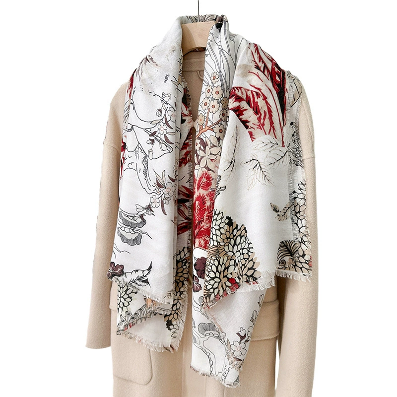 Printed Silk Scarf for Air Conditioning view 5