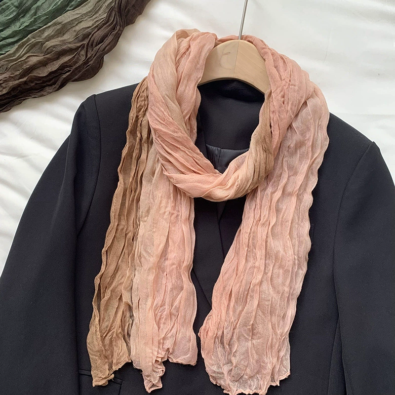Solid Crinkle Scarf