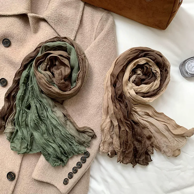 Solid Crinkle Scarf view 2