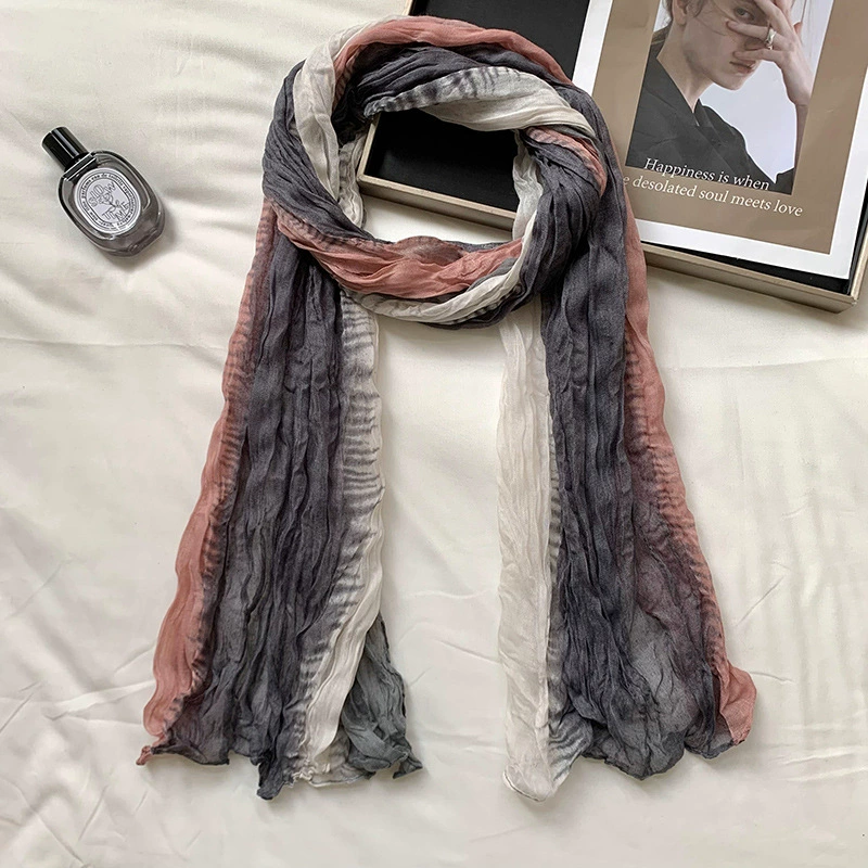 Solid Crinkle Scarf view 6