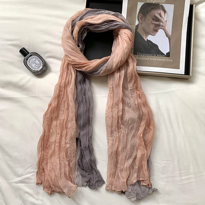 Solid Crinkle Scarf view 7