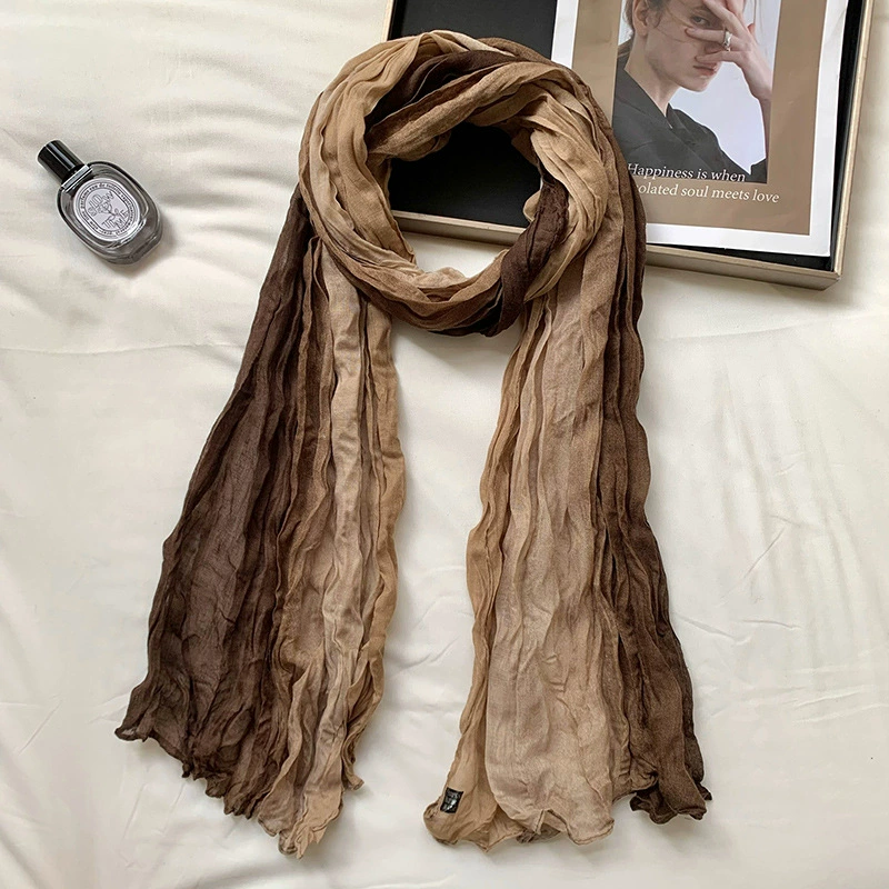 Solid Crinkle Scarf view 10