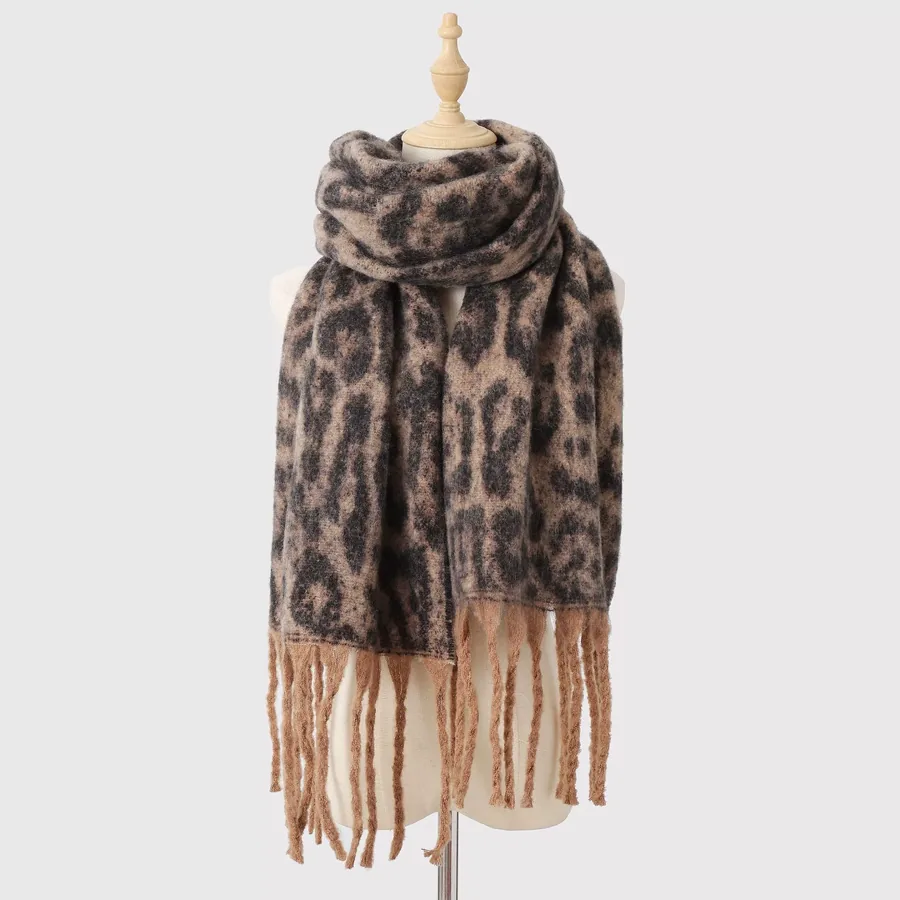 Acrylic Leopard Print Scarf view 6