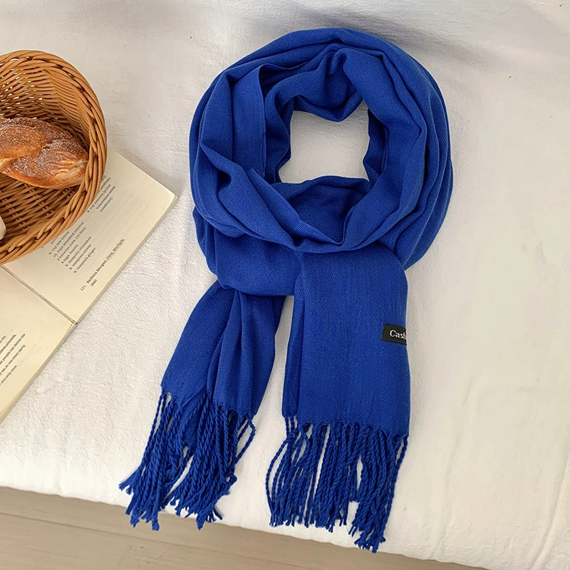 Faux Cashmere Fringe Scarf view 7