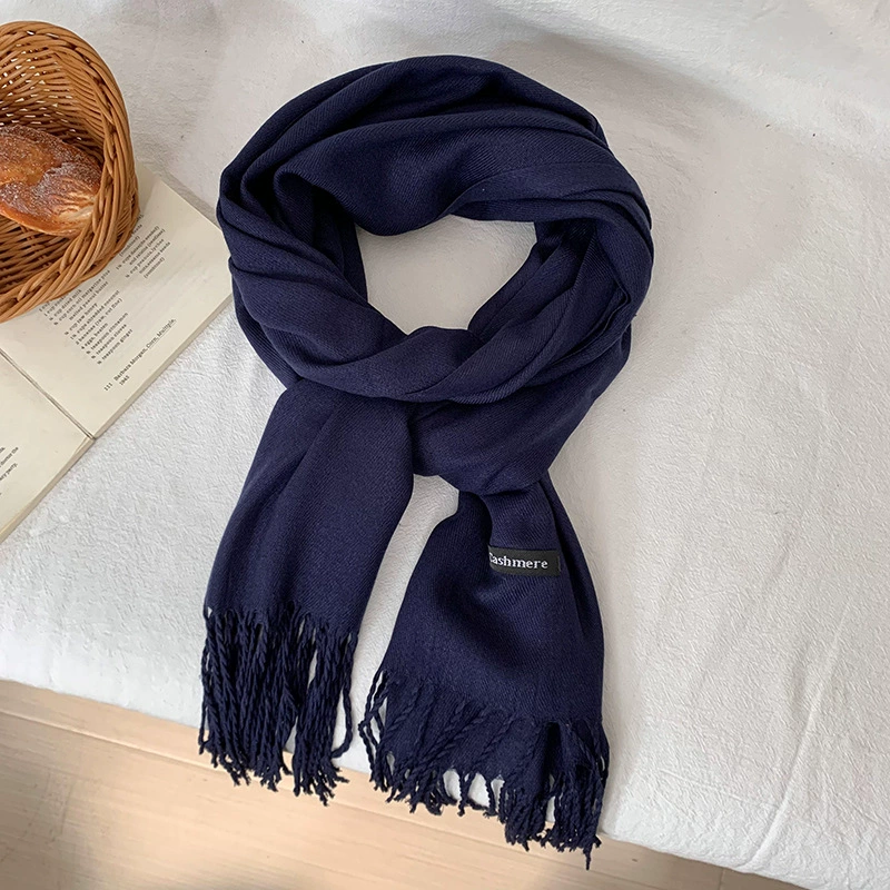 Faux Cashmere Fringe Scarf view 8