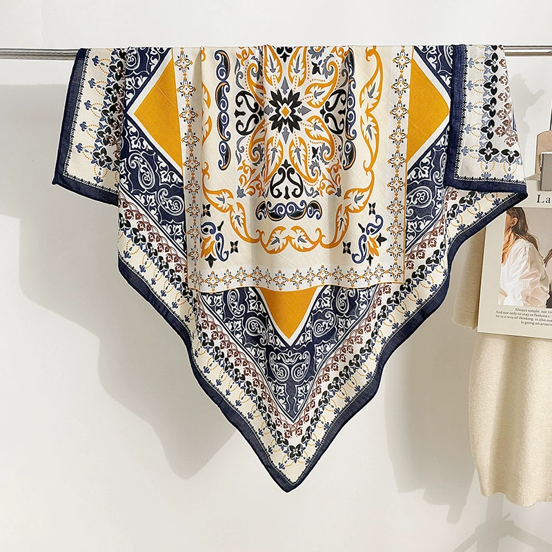 90cm Bohemian Print Square Scarf view 7