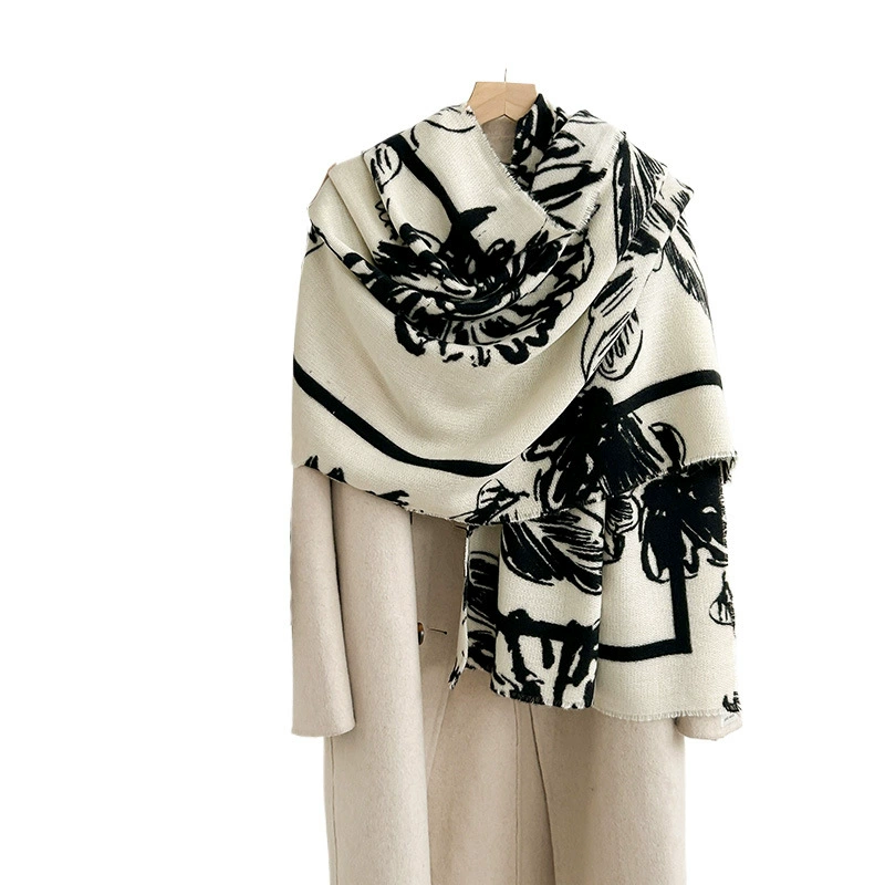 Faux Cashmere Printed Scarf view 5
