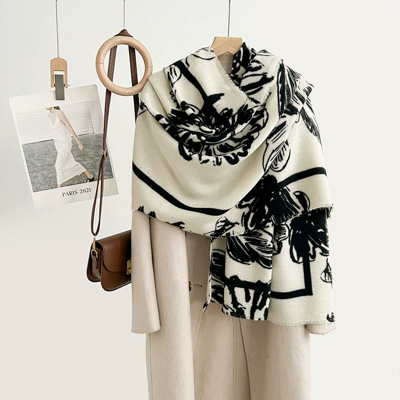 Faux Cashmere Printed Scarf view 6
