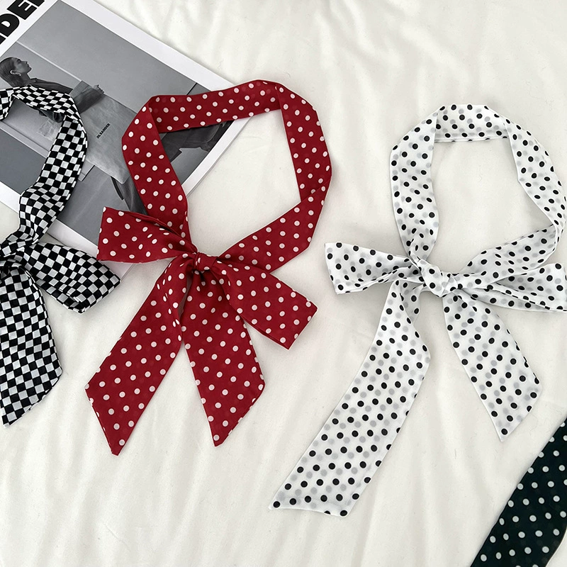 Polka Dot Long Scarf view 4