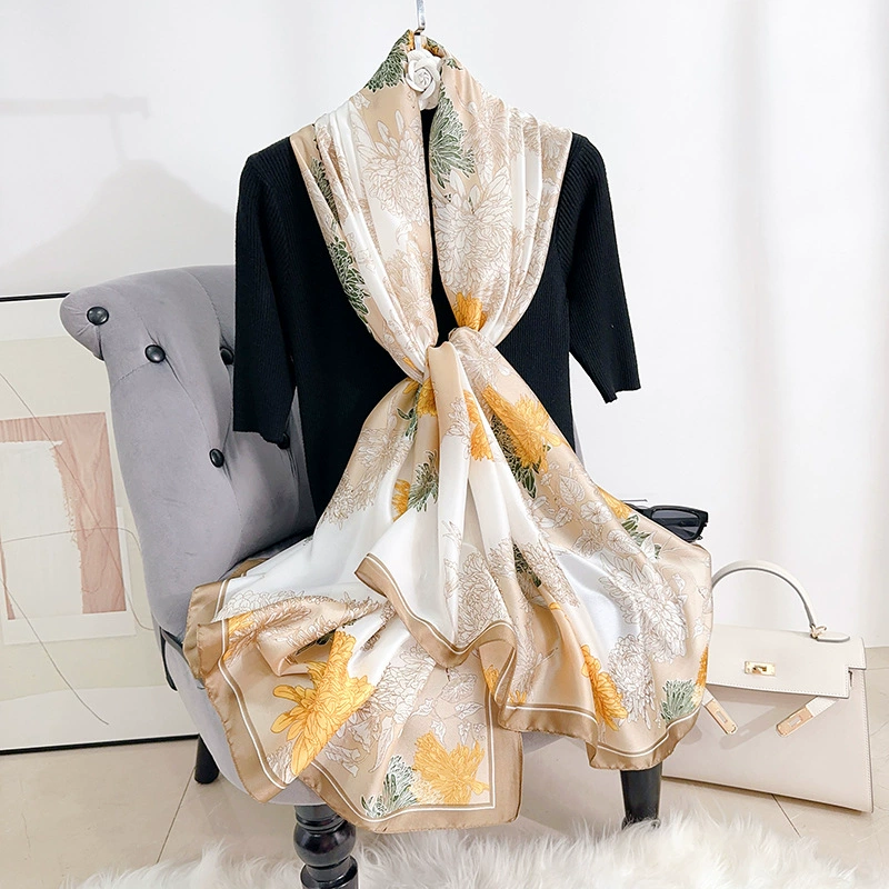 Printed Satin Long Scarf view 2