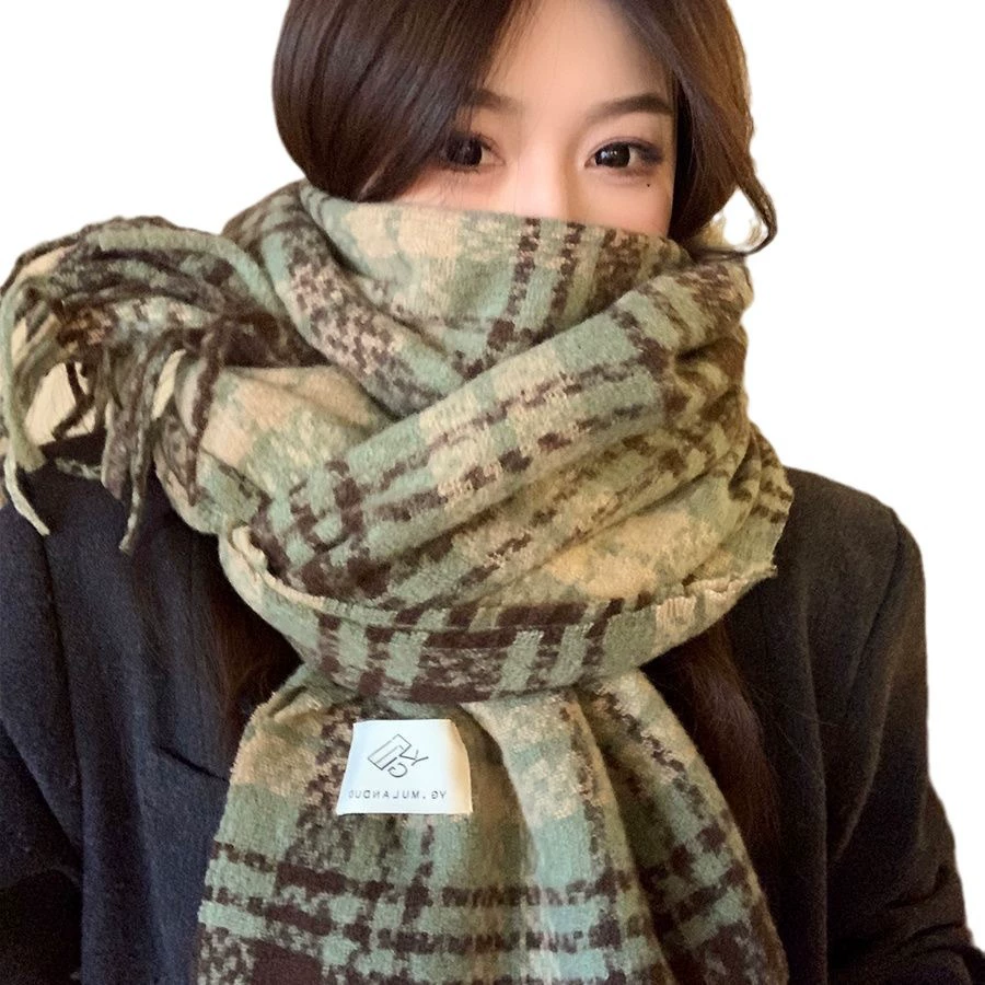 Mint Green Faux Cashmere Scarf view 5