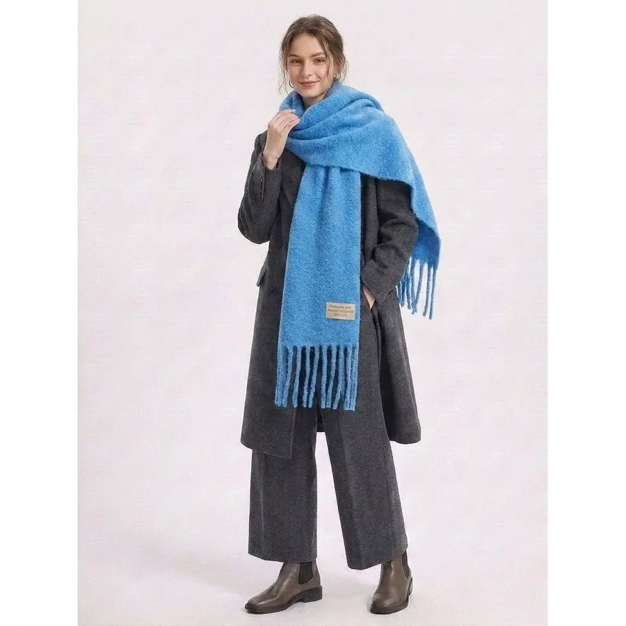 Wool Solid Scarf view 2