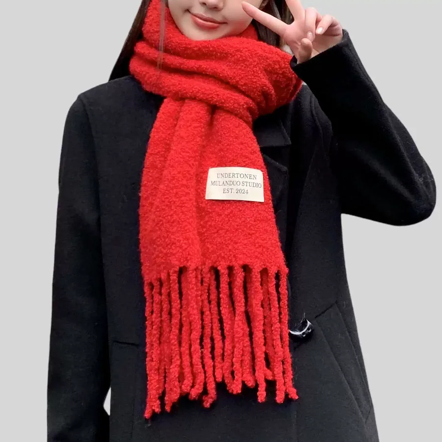 Wool Solid Scarf view 6