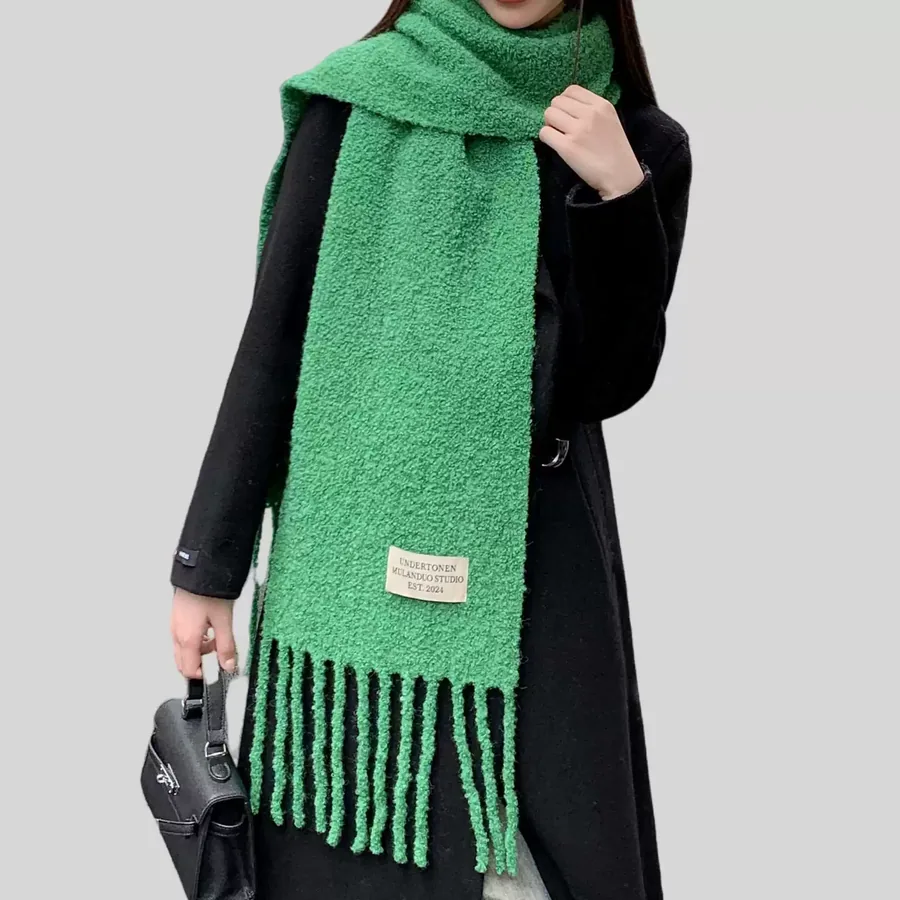 Wool Solid Scarf view 11