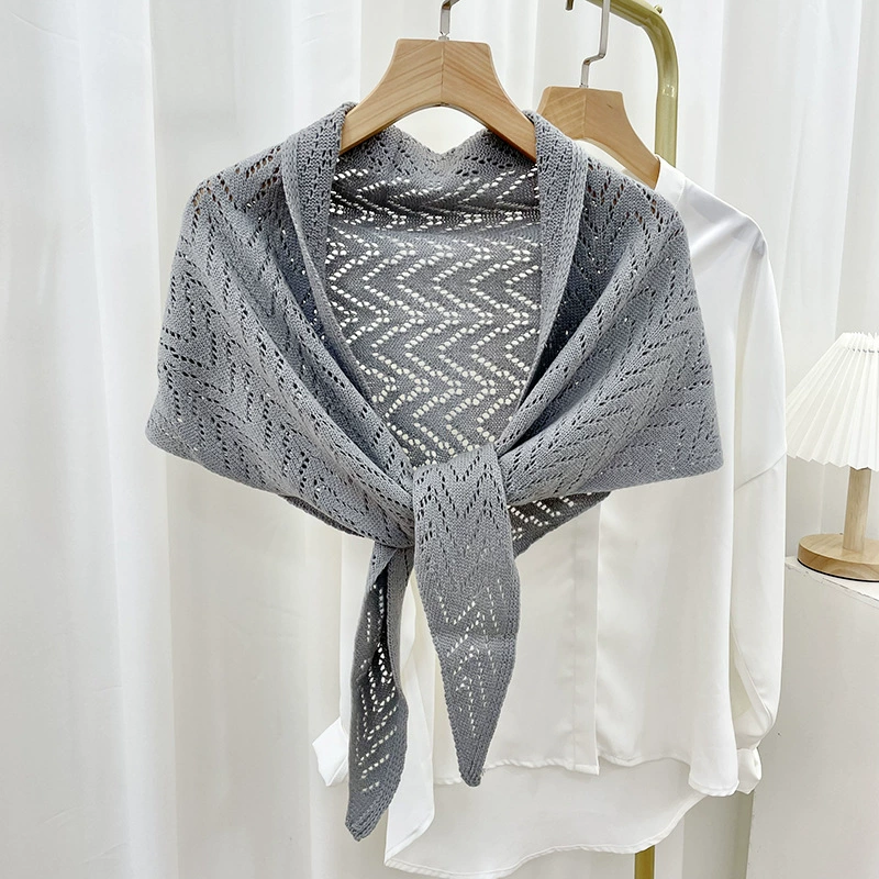 Striped Lace Shawl view 4