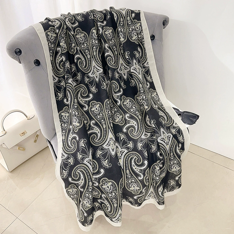Abstract Print Cotton-Linen Scarf view 9
