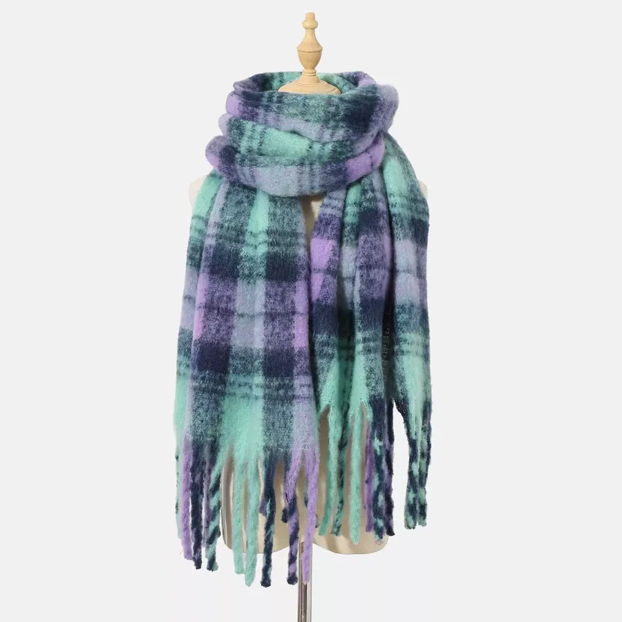 Polyester Chenille Scarf with Fringe view 12