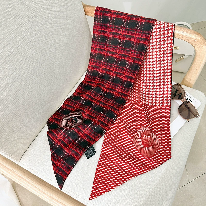 Polyester Herringbone Pointed Scarf view 10