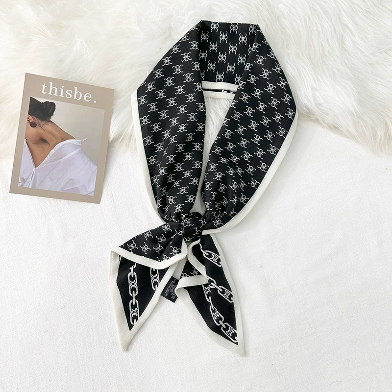 Polyester Two-Tone Pointed Scarf view 8