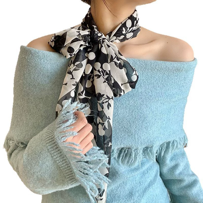 Polka Dot Long Scarf view 5