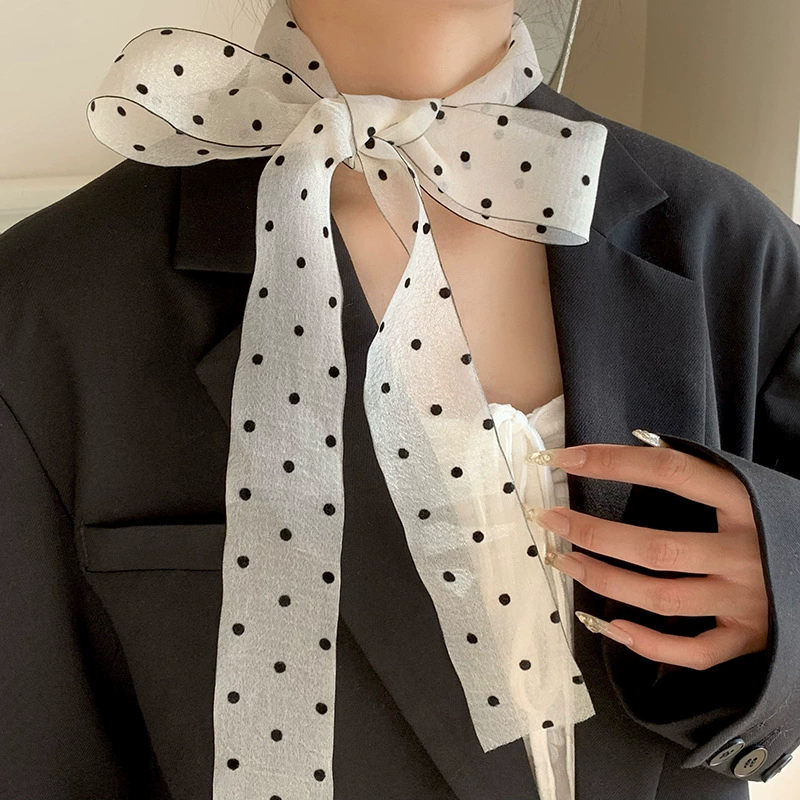 Polka Dot Long Scarf