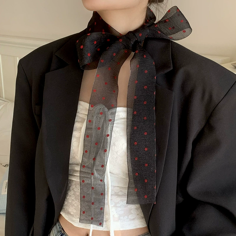 Polka Dot Long Scarf view 2