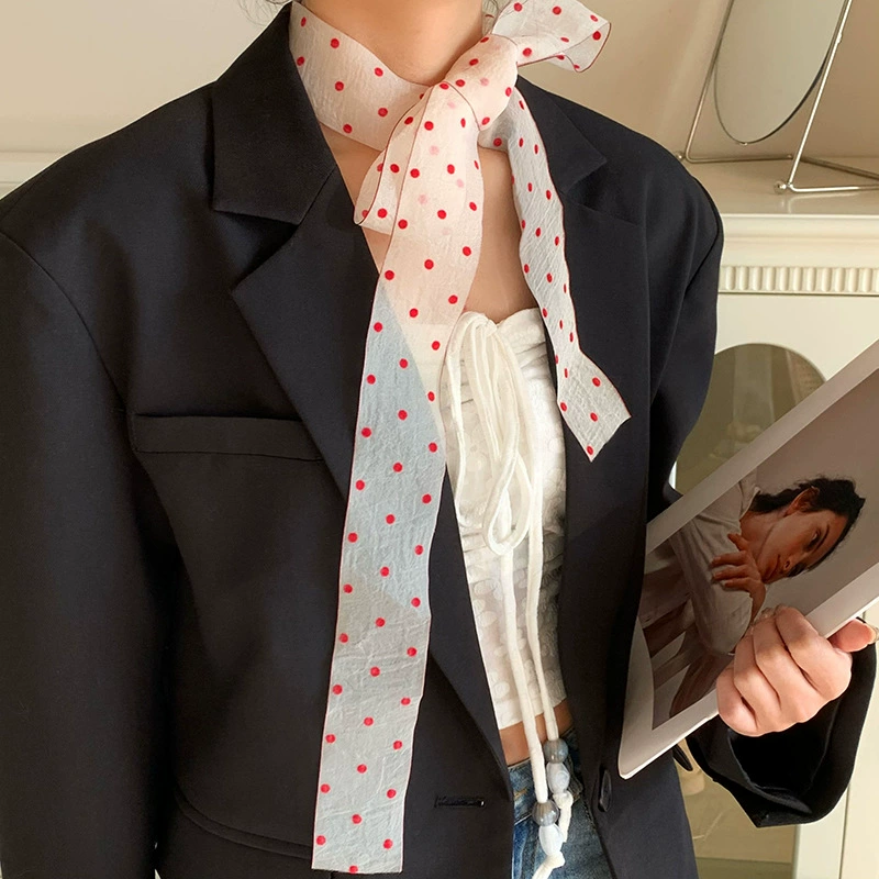 Polka Dot Long Scarf view 8