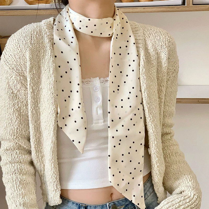 Polka Dot Narrow Scarf view 2