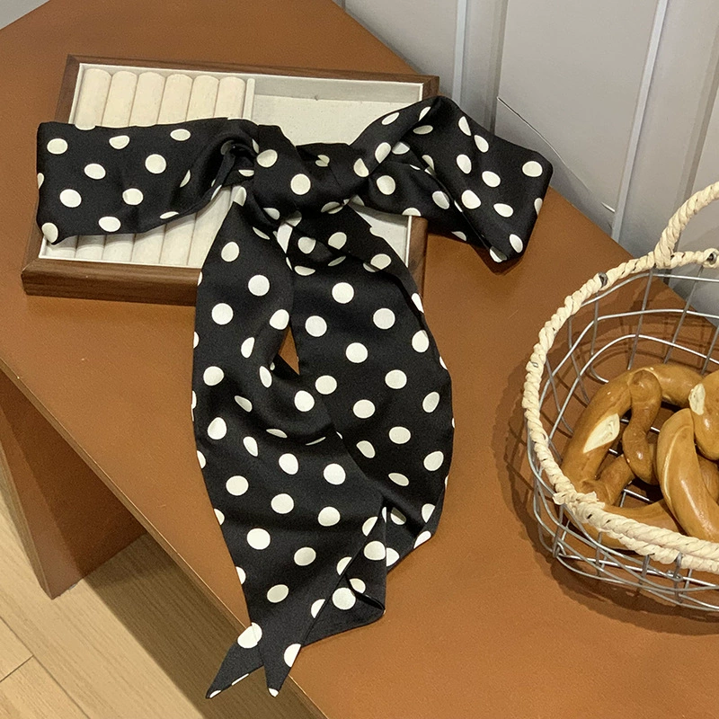 Polka Dot Narrow Scarf view 6