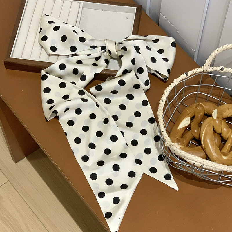 Polka Dot Narrow Scarf view 7