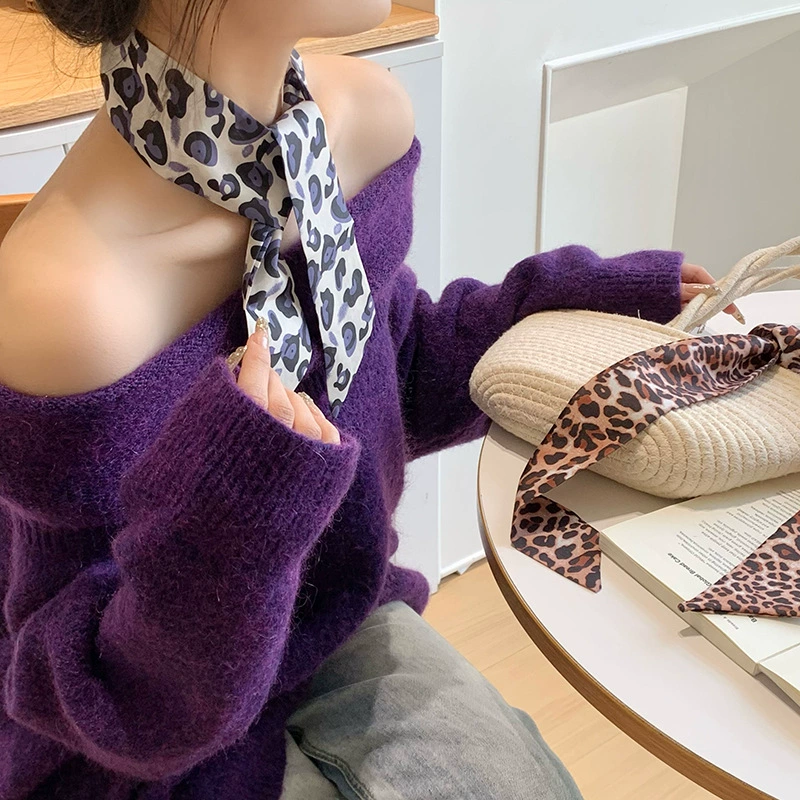Leopard Print Scarf view 2